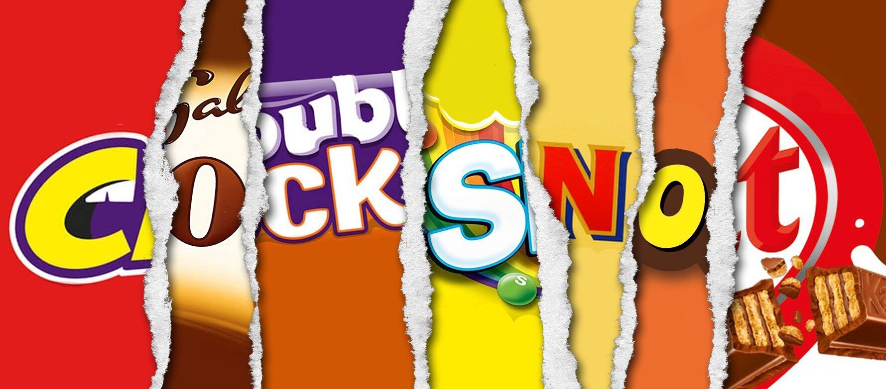 Cock Snot Rude wrapper inc 100g Galaxy smooth milk chocolate bar - Rude ...