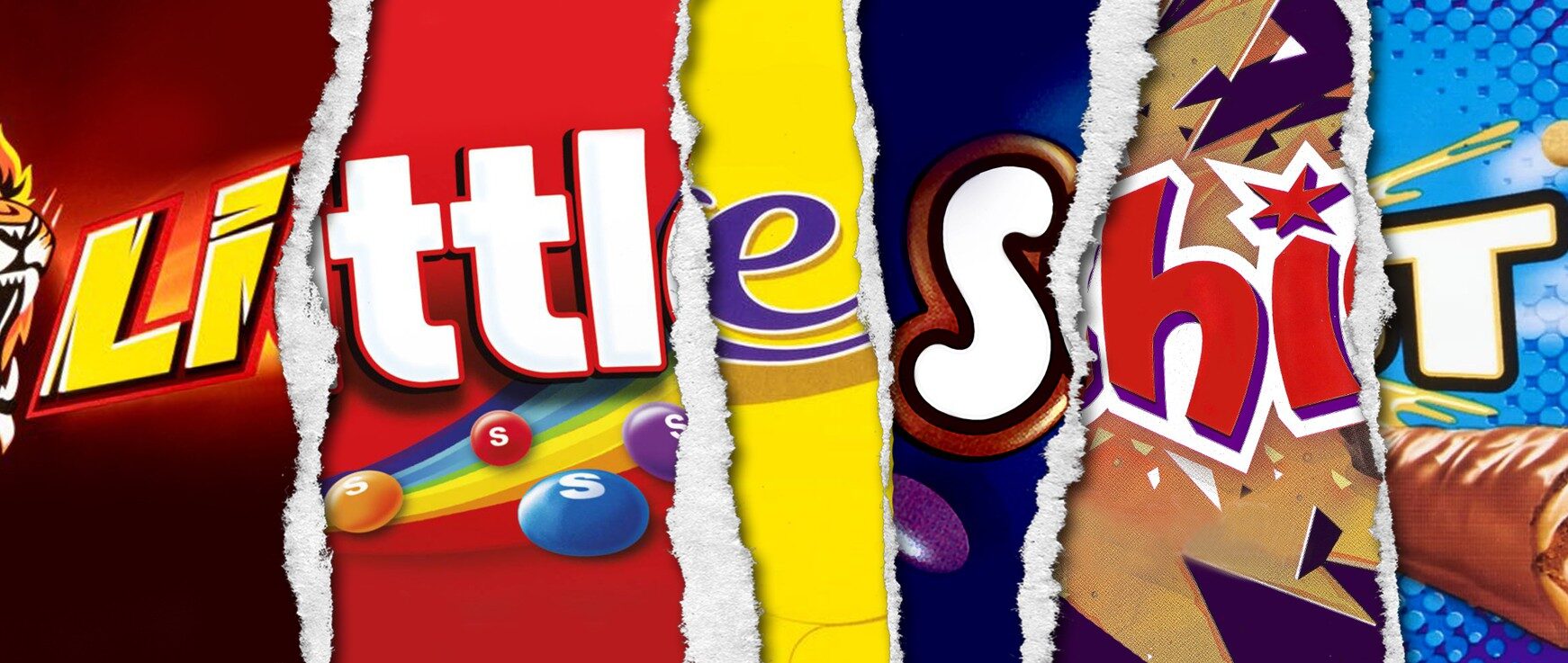 Little Shit wrapper inc 100g Galaxy smooth milk chocolate bar